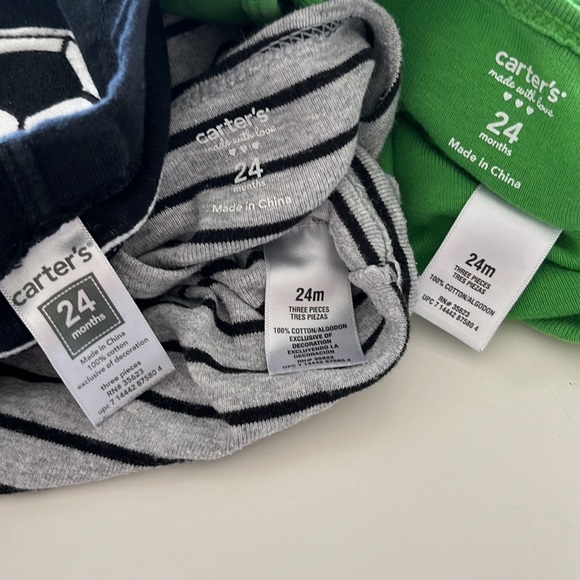 (2) 3 piece CARTER’S sets 24month - Picture 6 of 10